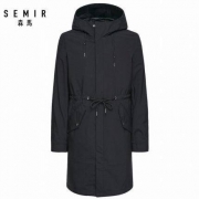 Semir 森马13-018101220 男士长款连帽风衣