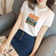 春夏纯棉超好白色短袖T恤女 券后￥9.9