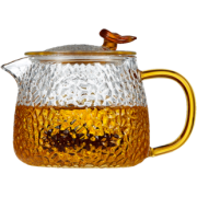悦物 复古锤纹玻璃茶壶 400ml 14.9元包邮（需用券）