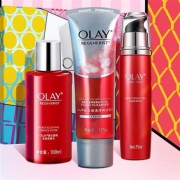 OLAY 玉兰油 大红瓶水乳洁面3件套*2 赠大红水100ml+面膜*2