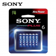 SONY 索尼 电池 7号碱性电池 6节 7.9元包邮（需用券）