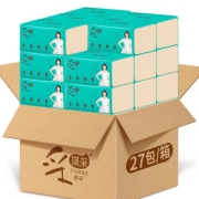 采琪 原木抽纸 300张 27包