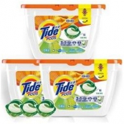 限地区： 汰渍 Tide 3合1洗衣凝珠 18颗*3盒  *3件