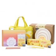 kinbor 美术小黄包 14件绘画套装（油画棒＋彩色纸＋水粉笔三件装＋笔组＋刮画竹签） +凑单品 46.65元（需用券）