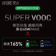 车载充电器oppo超级闪充快充 车用汽车点烟器usb转换插头vooc车充 33元