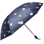 RED LEAF 红叶の秀 黑胶三折晴雨伞 15.9元包邮（需用券）
