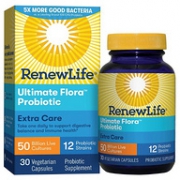 500亿超高含量：30粒 Renew Life Ultimate Flora 益生菌素食胶囊