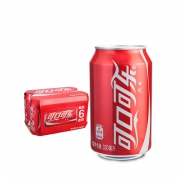 Coca-Cola 可口可乐 330ml*6罐/组 12.8元