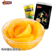 可口可乐供应商 林家铺子 新鲜优质黄桃罐头 425g*6罐