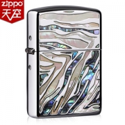 美国原机进口 Zippo 19秋季新款 纵横幻彩贝壳 16孔防风打火机 颜值超赞