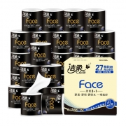 23点开始：88VIP：C&S洁柔 黑Face卷纸4层140g*27卷*5件