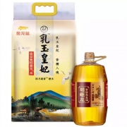 金龙鱼 乳玉皇妃 大米 胡姬花 米油 套装（贡米5kg+古法小榨 花生油 1918ml）*3件