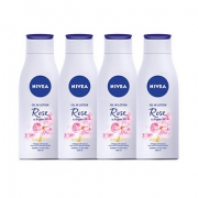 妮维雅美白保湿补水香氛滋润锁水玫瑰身体乳200ml*4