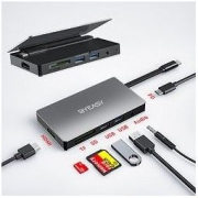 BYEASY 七合一Type-C扩展坞（HDMI+SD/TF+3.5mm音频+87W PD+USB3.0*2）
