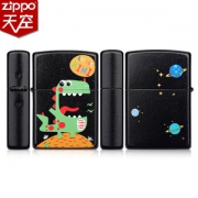 美国原机进口 Zippo 酷萌小怪兽恐龙彩印 16孔防风打火机