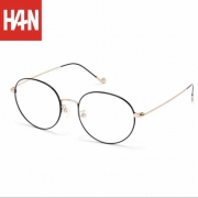 HAN HD4840 圆框近视眼镜架+1.60非球面防蓝光镜片 99元包邮（需用券）