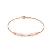 Tiffany & Co 蒂芙尼 GRP07000 镶钻石镂空数字18K玫瑰金手链 8500元（需用券）