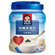 桂格（Quaker）早餐谷物 膳食纤维 快煮燕麦片（非即食）1000克 罐装 新老包装交替发货 *3件