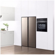 美的（Midea）BCD-541WKPZM(E)流光咖 541升对开门冰箱 变频一级能效铂金净味除菌家用大容量双开门冰箱