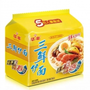 华丰 三鲜伊面 袋装方便面 86g*5 五连包*2件