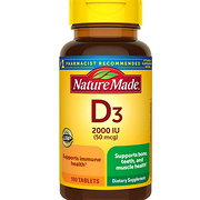 预防佝偻病 促进钙吸收：Nature Made 天维美 维生素D3 100粒