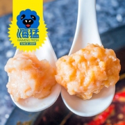 海猛 新鲜手打虾滑 250g 虾含量>95% 火锅食材