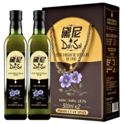 京东PLUS会员：DalySol 黛尼 压榨亚麻籽油 500ml*2礼盒装 *2件 86元（多重优惠）