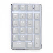 魔蛋（magicforce）21键 数字小键盘 数字键盘 迷你键盘 机械键盘 有线键盘 红轴 白色 白灯 晶体版