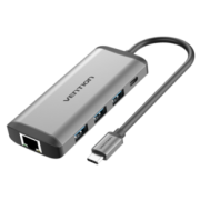 VENTION 威迅 Type-C 五合一扩展坞（USB 3.0*3、PD快充、HDMI）
