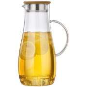uewoo悦物 木盖冷水壶耐热玻璃水壶1000ML 券后9.9元包邮 另有多款式多规格可选