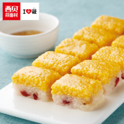 72小时发酵、门店同款：西贝莜面村 黄米凉糕300g+莜面鱼鱼290g+30g桂花酱
