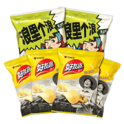 好丽友 好友趣薯片 原味*4袋+浪里个浪 玉米浓汤味*2袋 18.9元（需用券）