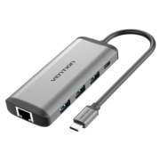 VENTION 威迅 九合一 Type-C扩展坞（千兆网口+HDMI+PD供电口等） 159元包邮（需用券）