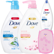 Dove多芬 深层+樱花滋养美肤沐浴露 680g*2瓶 59.9元包邮