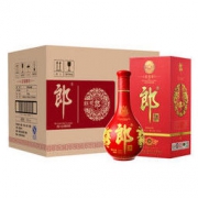 郎酒 红花郎十（10） 陈酿 53度 整箱装 高度白酒 500ml*6瓶（箱内有礼品袋3只）酱香型