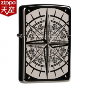 美国原机进口 Zippo 幸运八芒星 指引方向 16孔防风打火机
