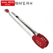 美利亚 防烫耐高温 304不锈钢+硅胶牛排夹 烤肉夹