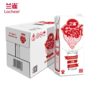 京东PLUS会员：兰雀（Lacheer）唯鲜系列 全脂纯牛奶 1L*12盒整箱装*2件