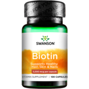 美产 斯旺森 Biotin生物素 100粒/瓶 美肤亮甲防脱发