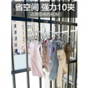 良舍匠筑 不锈钢多夹子晾衣架10夹  2只装 9.9元包邮（需用券）