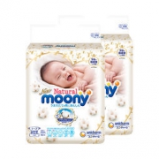29日10点：moony 尤妮佳 Natural 皇家系列 婴儿纸尿裤 NB90片*2包