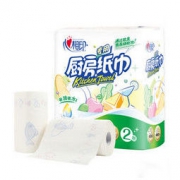 京东PLUS会员、凑单品： 心相印 厨房纸巾 75节*2粒