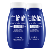 兰格格 1.3倍浓缩 原味纯酸奶 2斤*2瓶