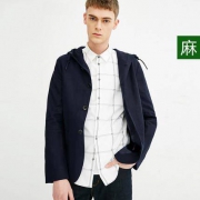 JackJones 杰克琼斯 218108511 男士亚麻西装外套