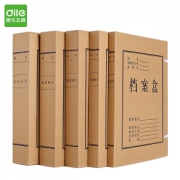 有券的上、京东PLUS会员： 正彩（ZNCI）牛皮纸档案盒A4文件资料盒5cm办公用品10个装 1305 *5件