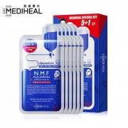 京东plus会员：MEDIHEAL 美迪惠尔 NMF针剂水库面膜 6片 *5件+安瓶*2盒