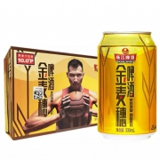 PLUS会员、限地区：珠江啤酒 10度 金麦穗 330ml*24听 *3件