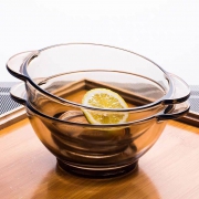 天猫 厨乐皇 茶色双耳碗 450ml*2只 7.9元包邮