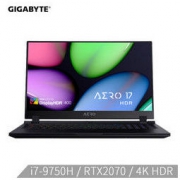 GIGABYTE 技嘉 Aero17-XA 17.3英寸轻薄游戏本（i7-9750H、16GB、512GB、RTX 2070、4K HDR）