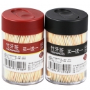 唐宗筷 2罐1000支 牙签 黑+红简约2罐装牙签 家用竹牙签 C6229